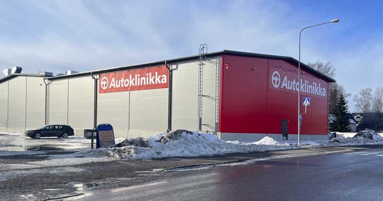 Autokliniikka Lahden toimitilat.